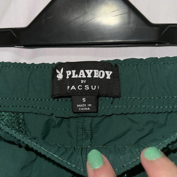 green Playboy by PacSun nylon shorts size small - Picture 4 of 4
